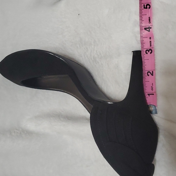 Kelly & Katie Open toe heel shoes 8 1/2 black ( Ss8 ) - Picture 6 of 6